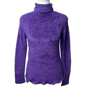 Y2K New York & Company Purple Turtleneck Sweater Women’s Size Small